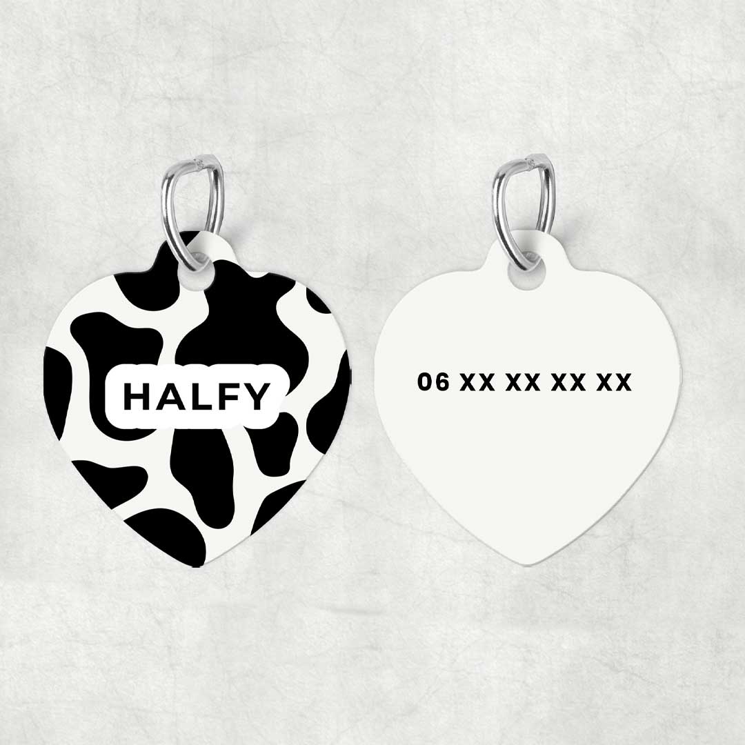 Médaille pour animal à personnaliser - Cow 🐮