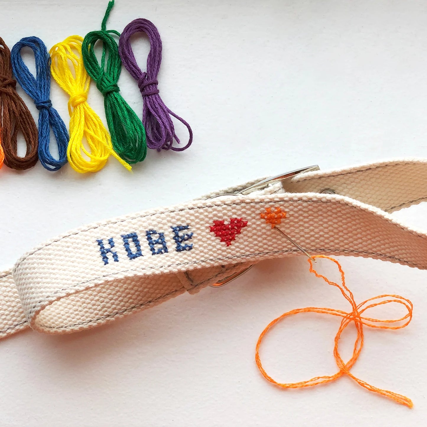DIY collier Chien Point de Croix