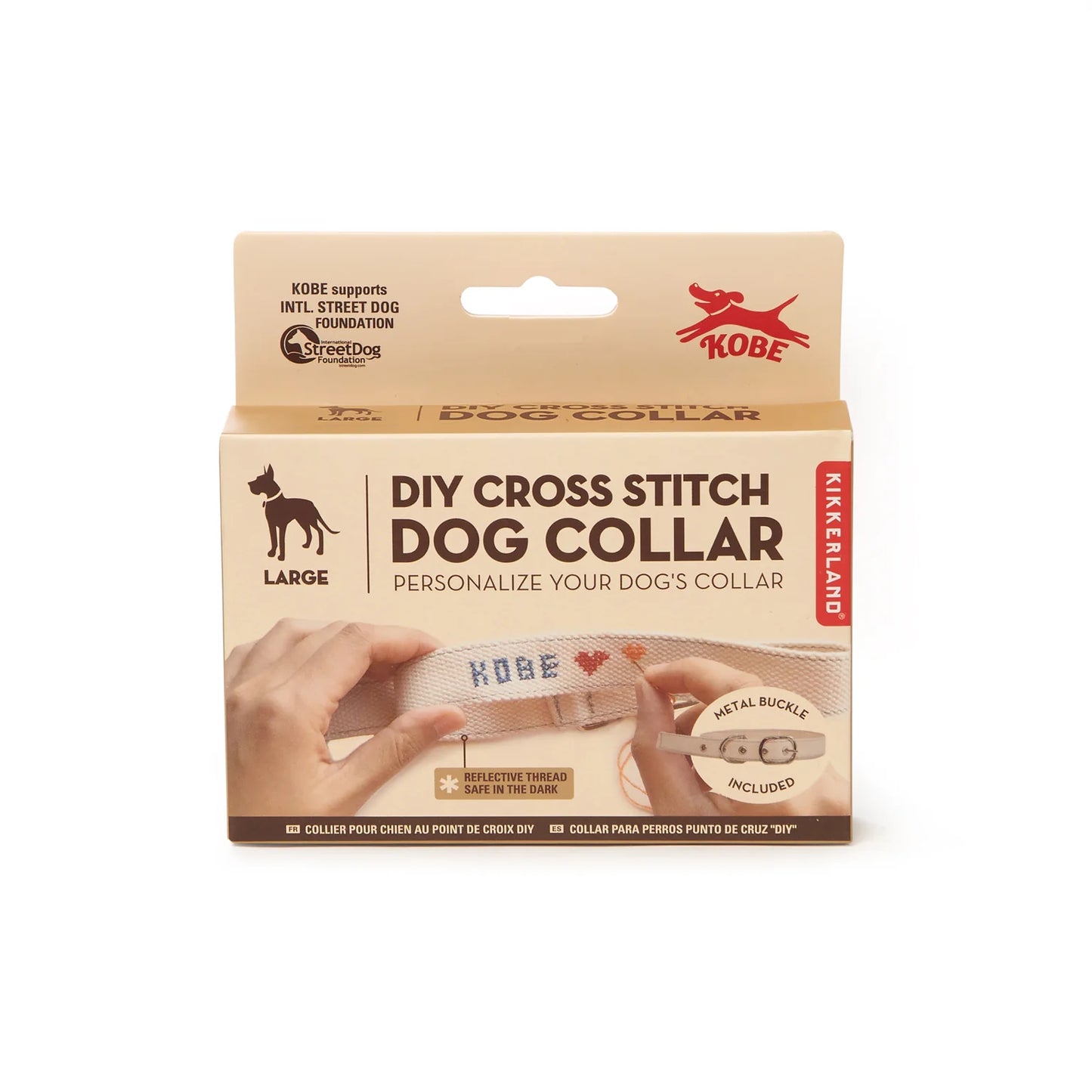 DIY collier Chien Point de Croix