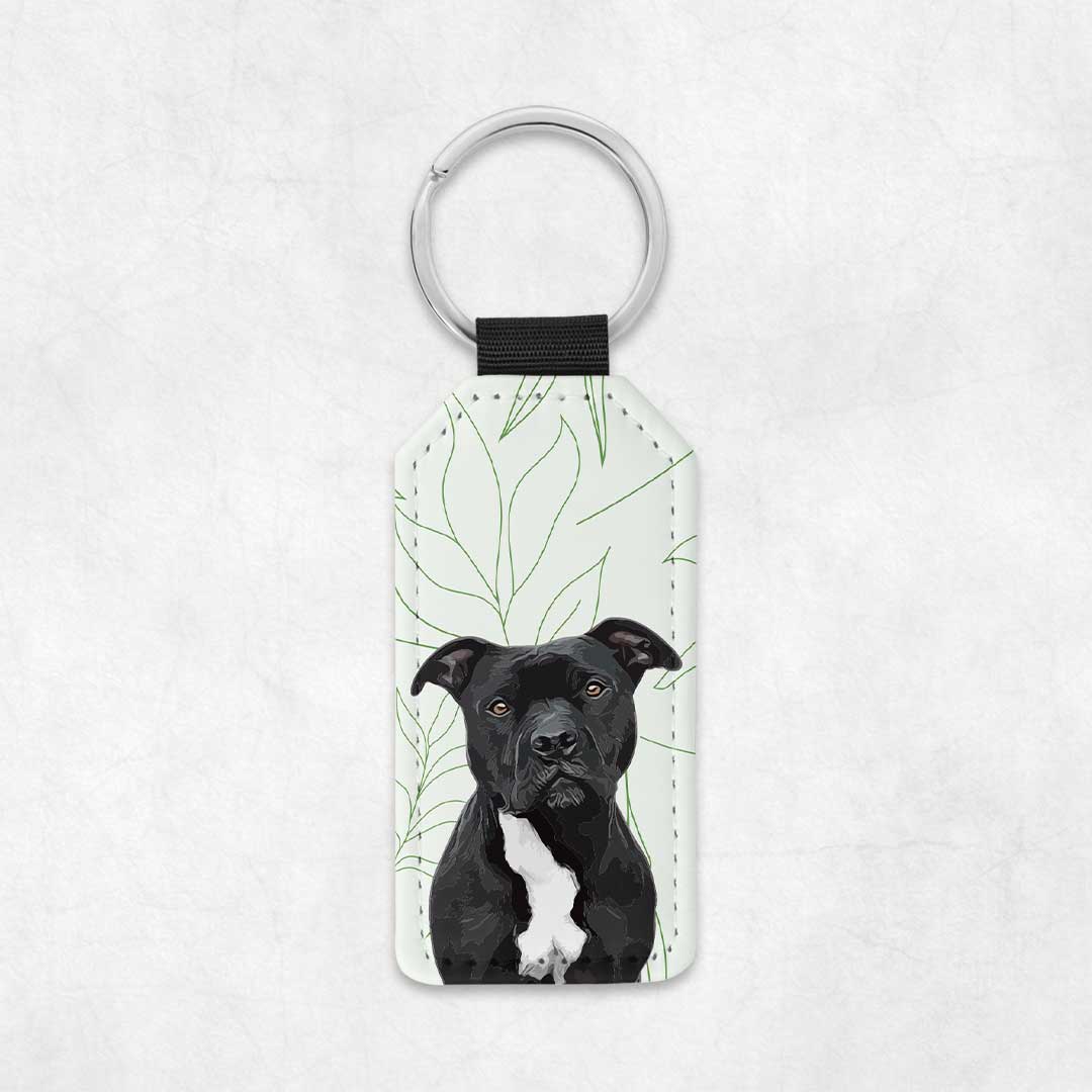 Porte-clés en similicuir personnalisé animaux – Green Lines