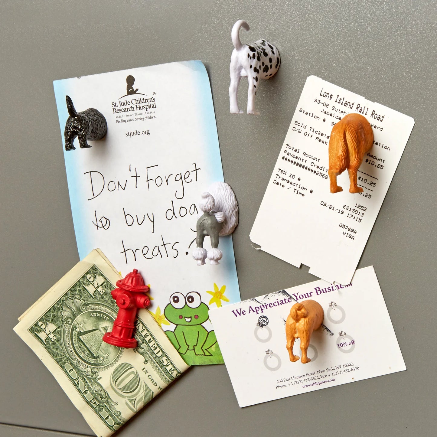 Magnets Derrières de Chiens - Lot de 6