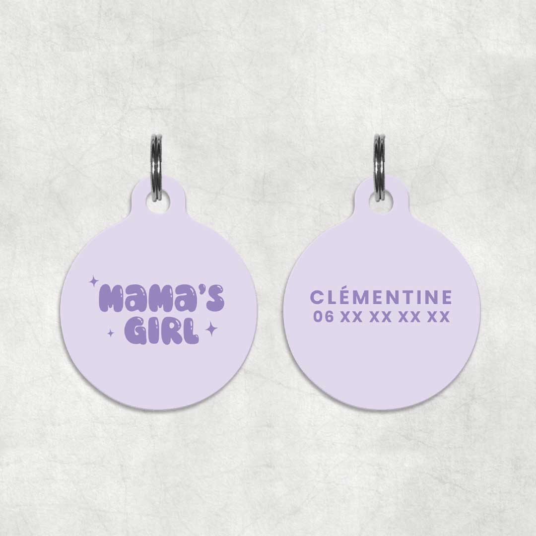 Médaille pour animal à personnaliser - Mama's Girl