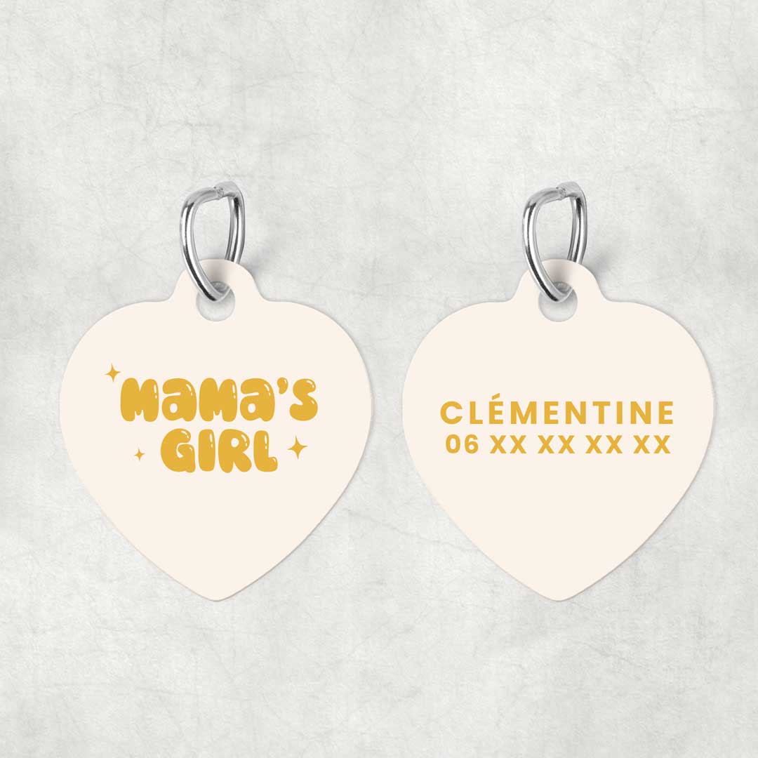 Médaille pour animal à personnaliser - Mama's Girl