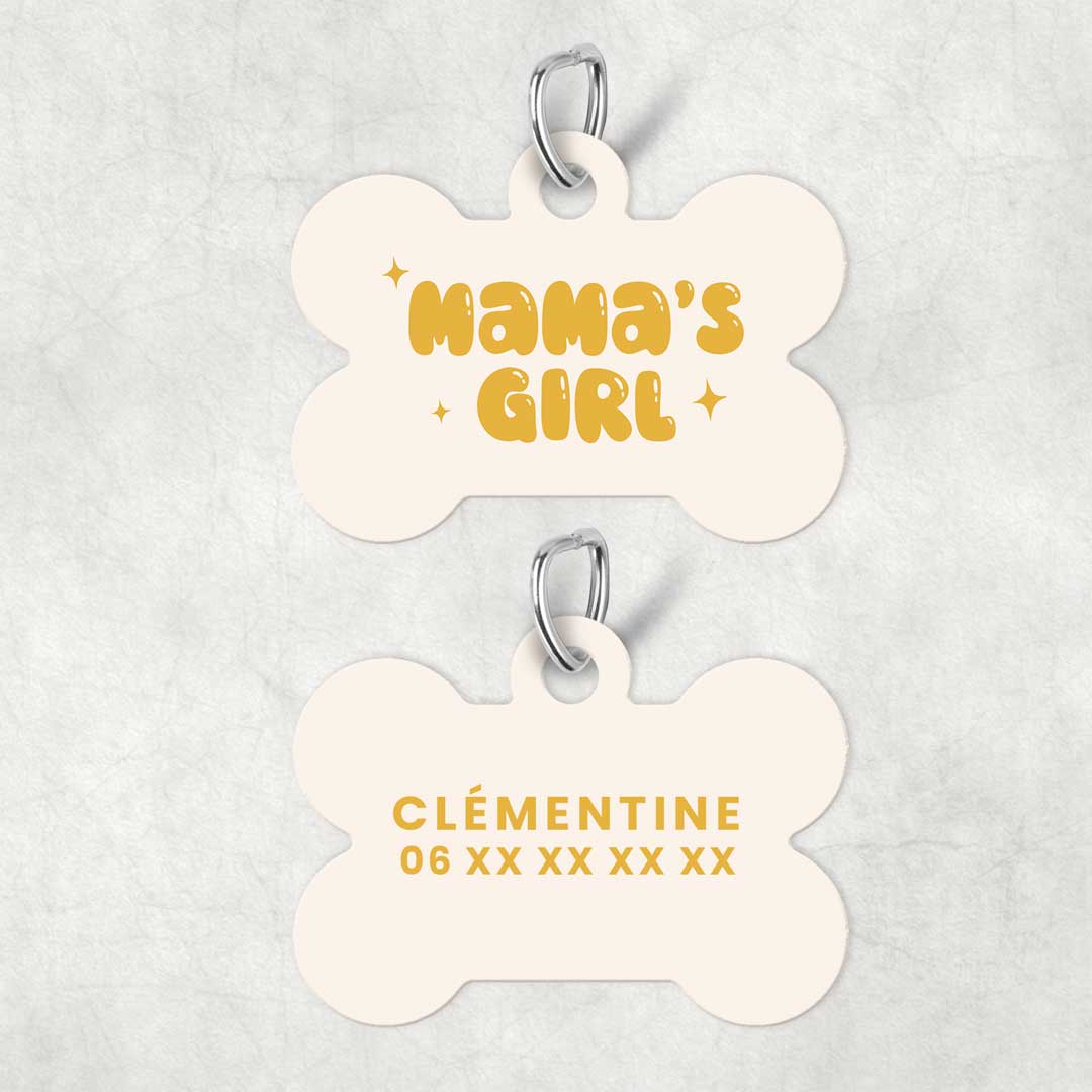Médaille pour animal à personnaliser - Mama's Girl
