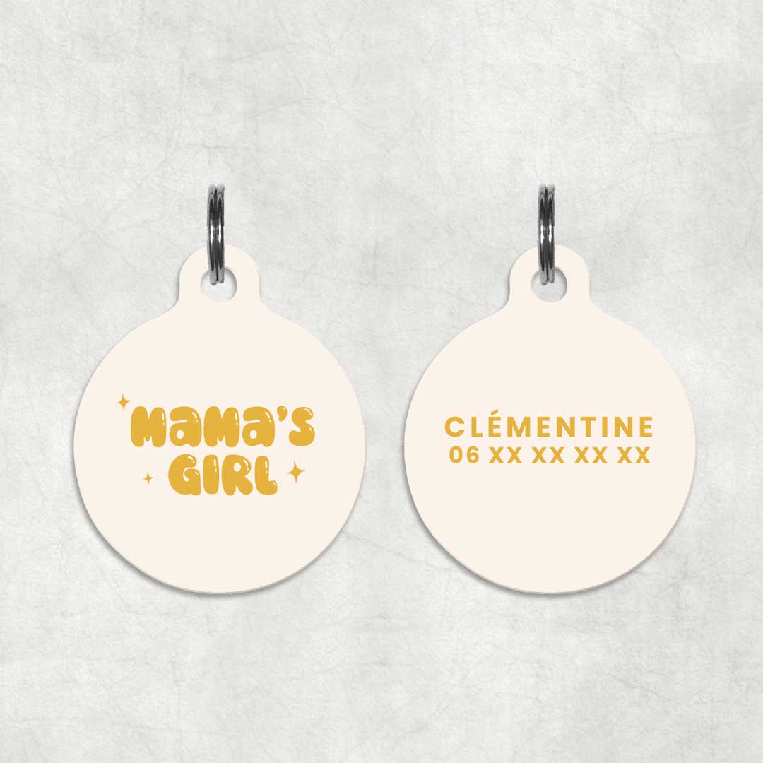 Médaille pour animal à personnaliser - Mama's Girl