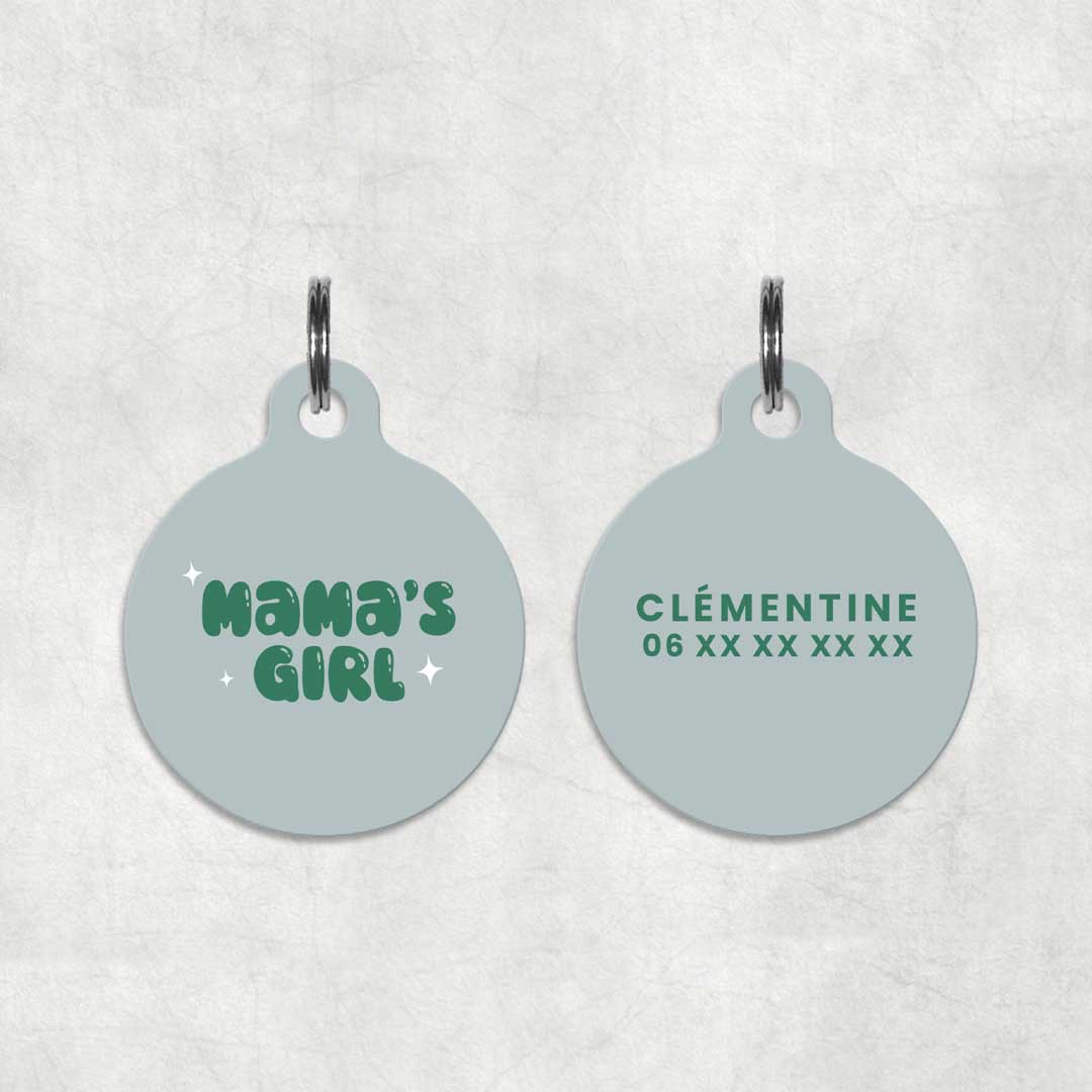 Médaille pour animal à personnaliser - Mama's Girl