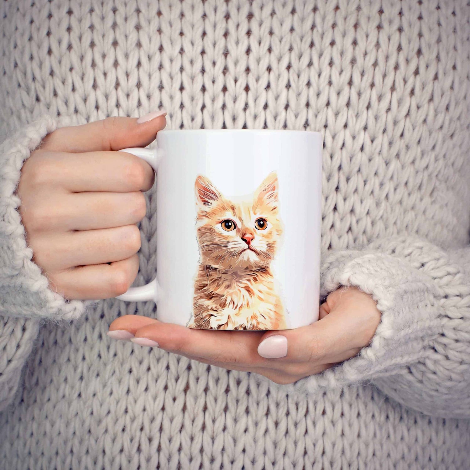 Mug personnalisé simple chat