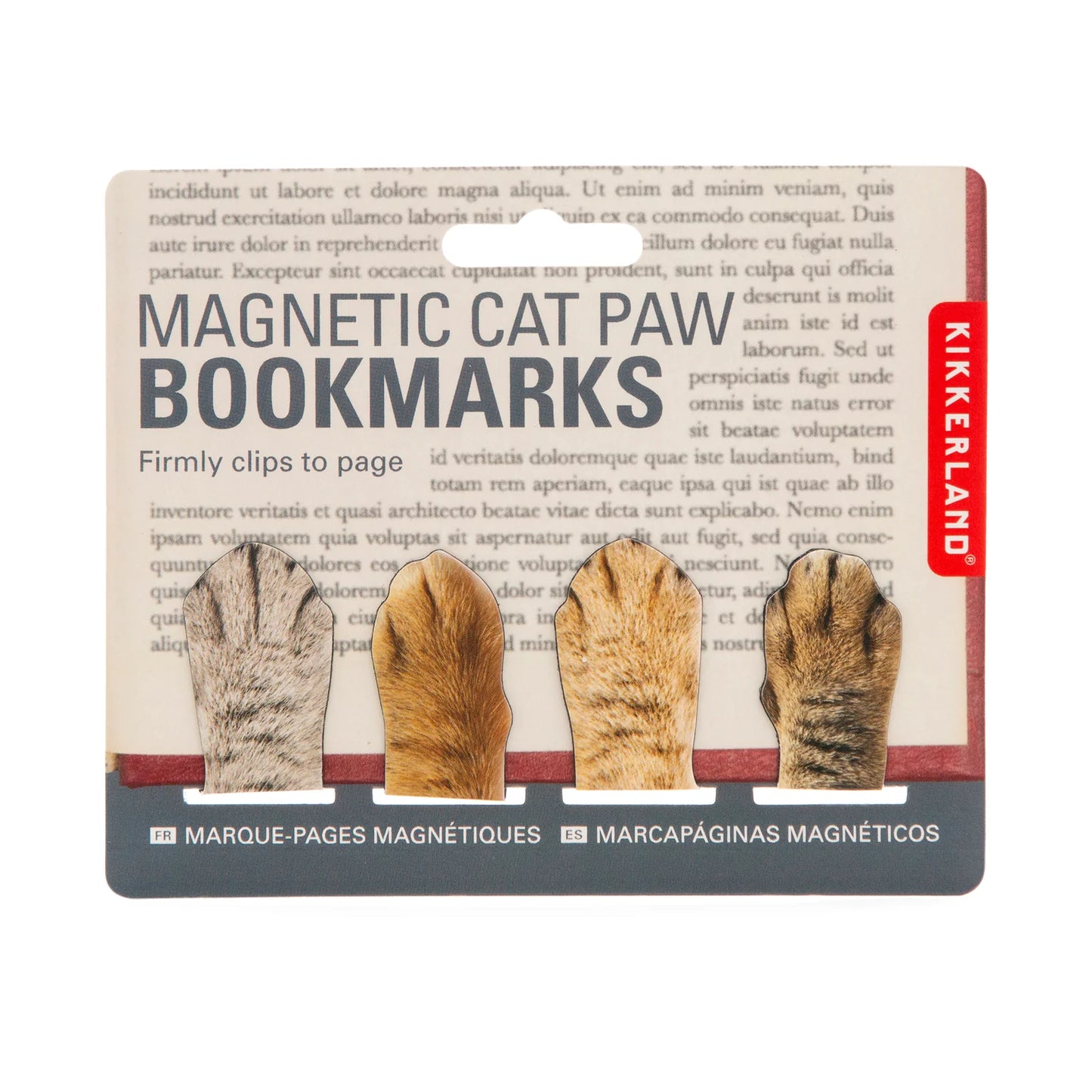 Marque-pages magnétiques pattes de chat