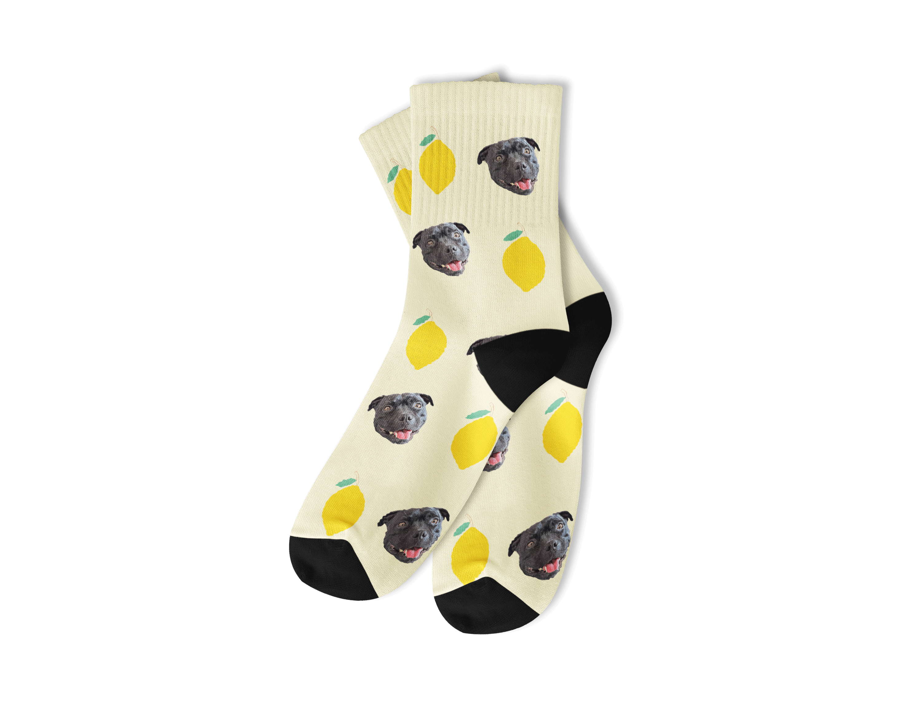 Chaussettes personnalisées animal - Citrons 🍋 - Klem Klem