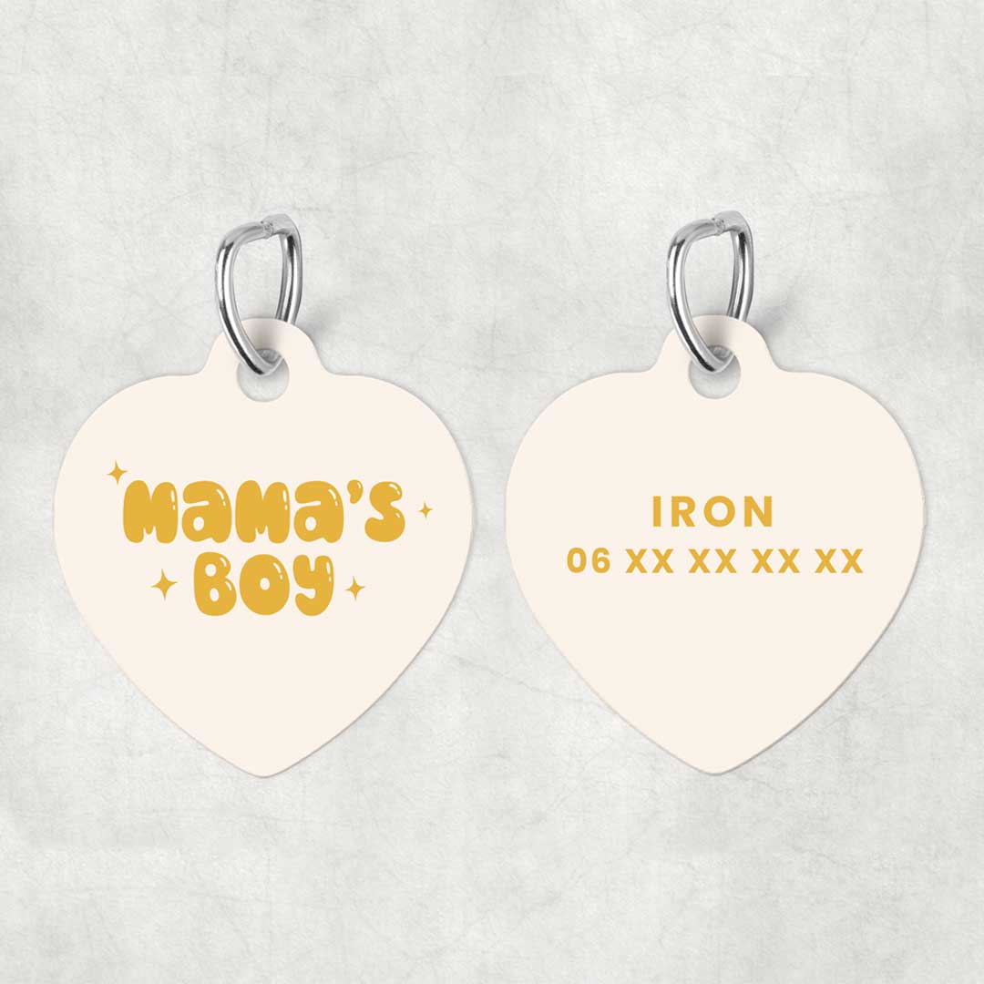 Médaille pour animal à personnaliser - Mama's Boy