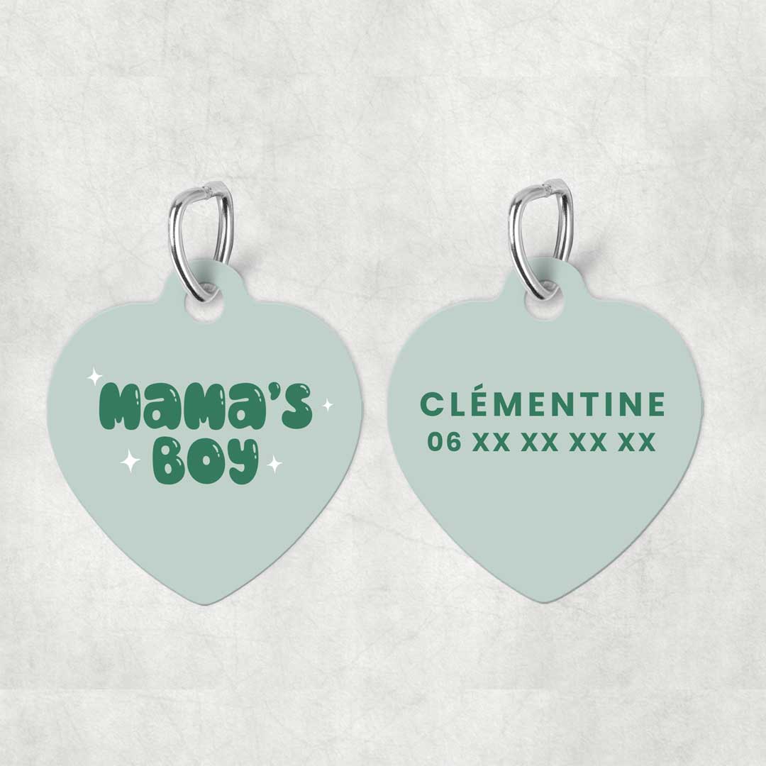 Médaille pour animal à personnaliser - Mama's Boy