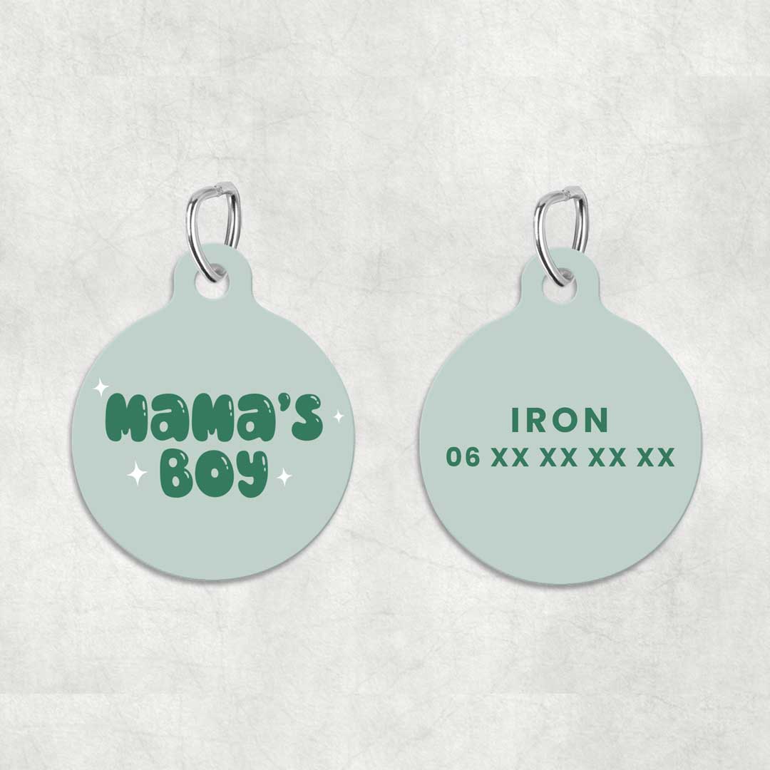 Médaille pour animal à personnaliser - Mama's Boy