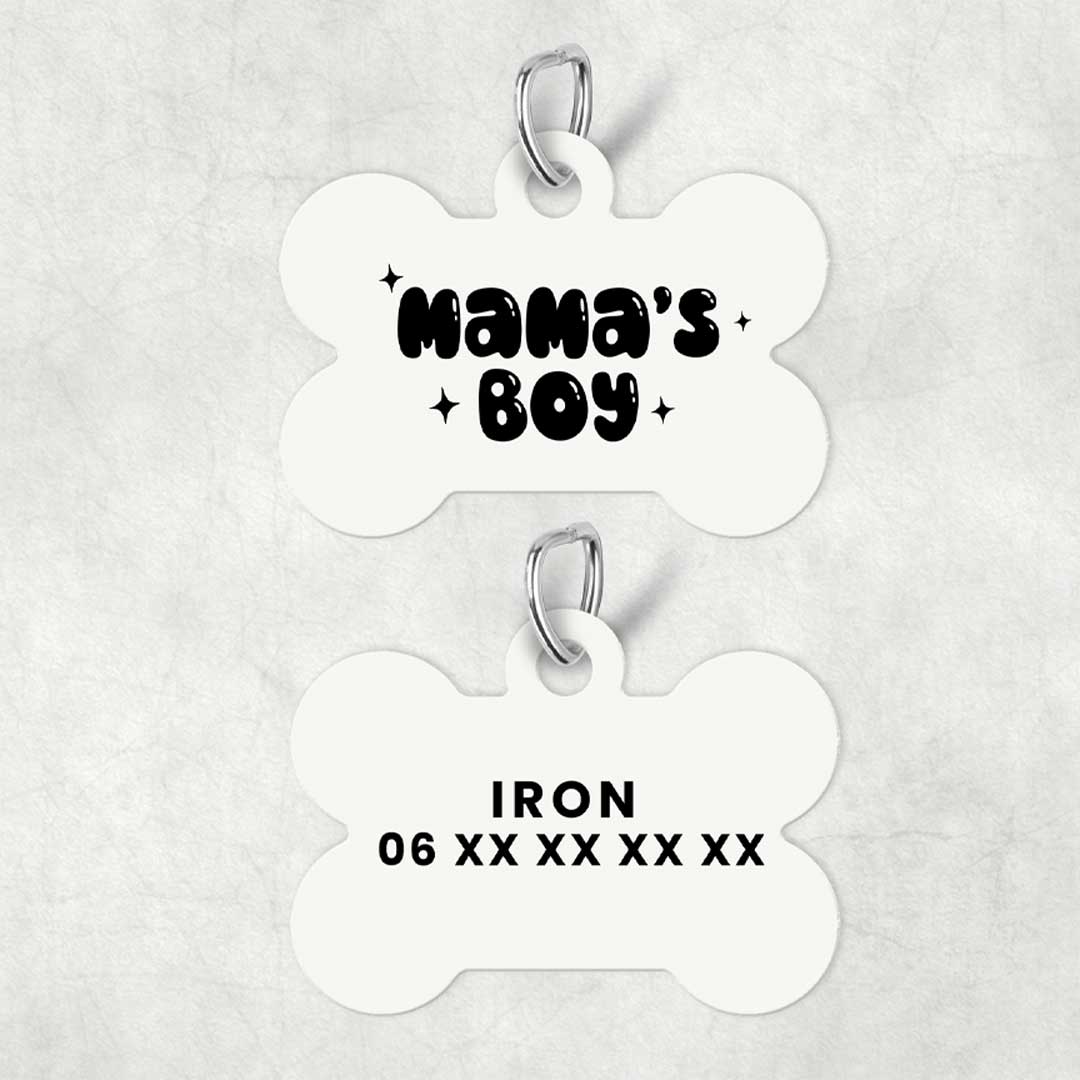 Médaille pour animal à personnaliser - Mama's Boy
