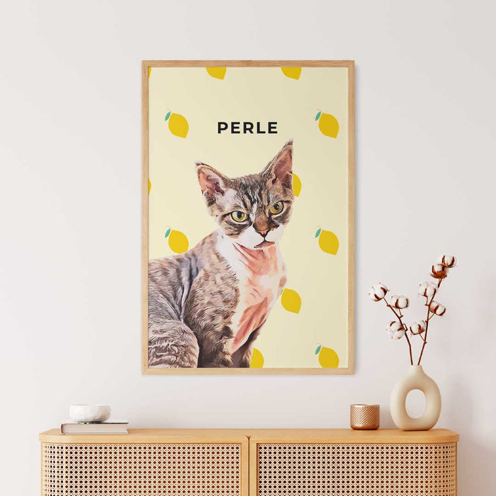 Portrait animaux personnalisé - Citrons 🍋