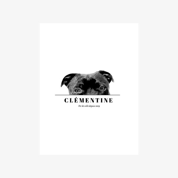 Portrait animaux personnalisé - Demi-tête