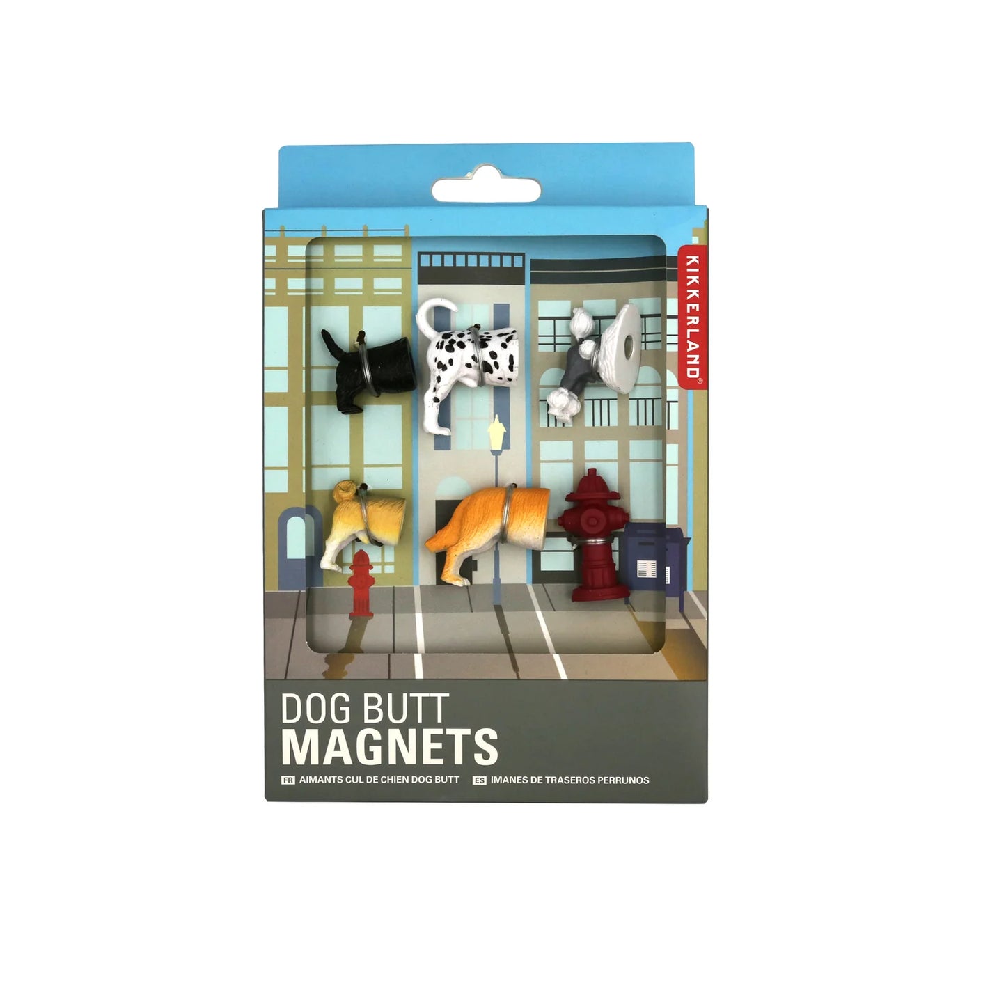 Magnets Derrières de Chiens - Lot de 6