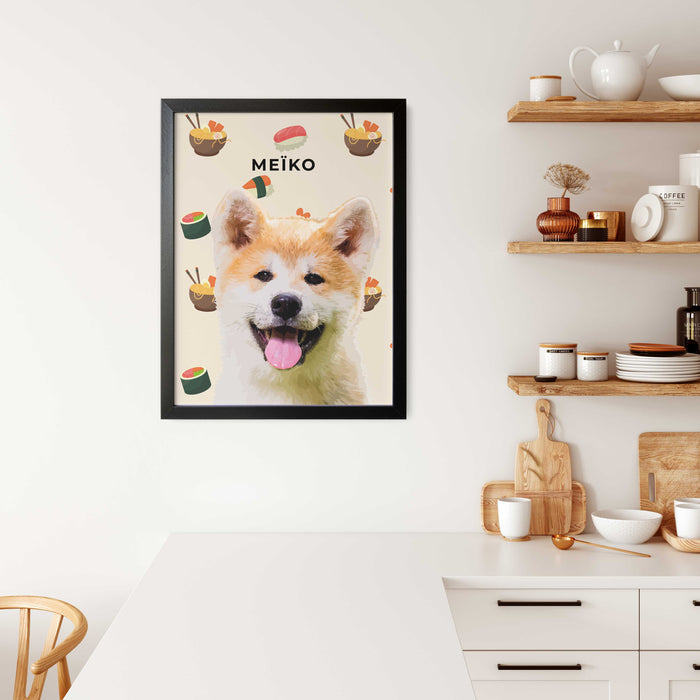 Portrait animaux personnalisé - Ramen & Fish 🍣