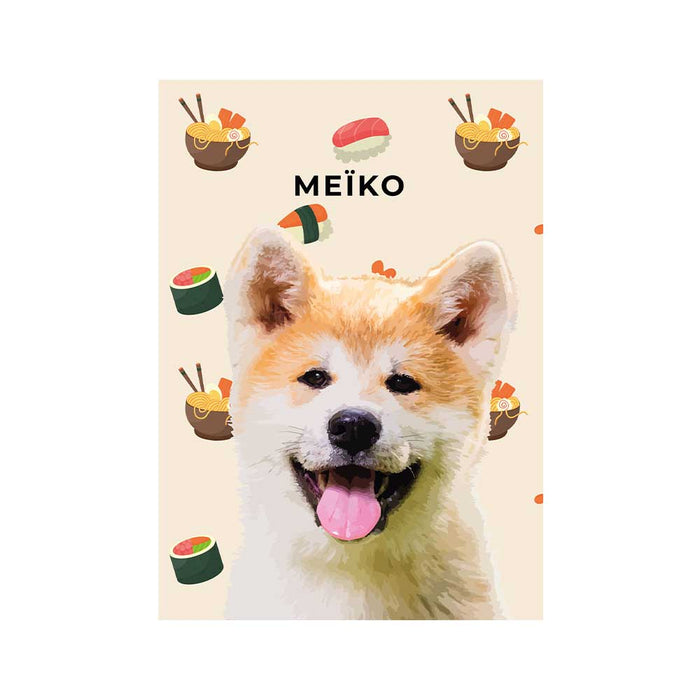 Portrait animaux personnalisé - Ramen & Fish 🍣