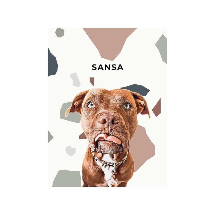 Portrait animaux personnalisé - Terrazzo
