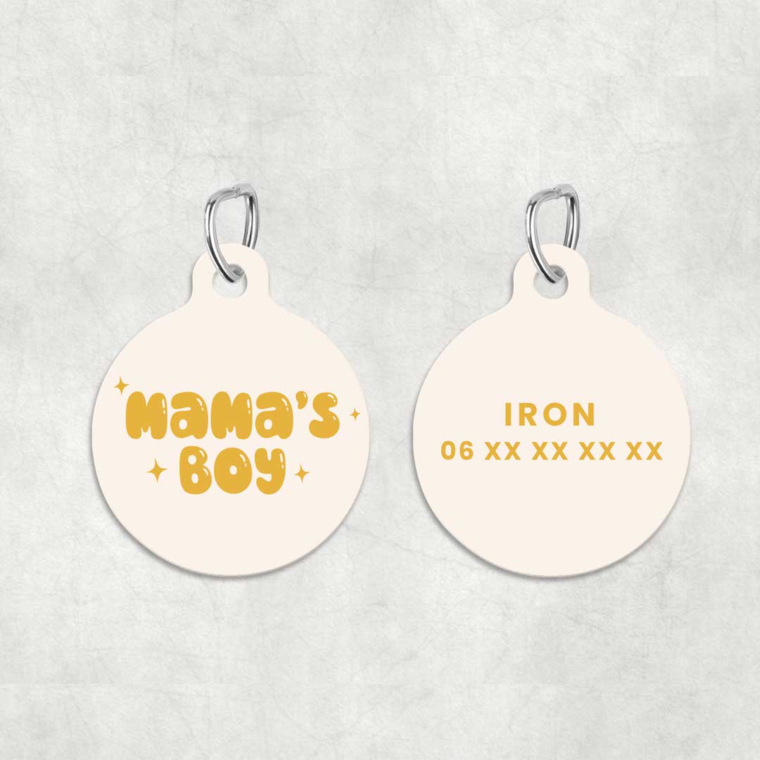 Médaille pour animal à personnaliser - Mama's Boy