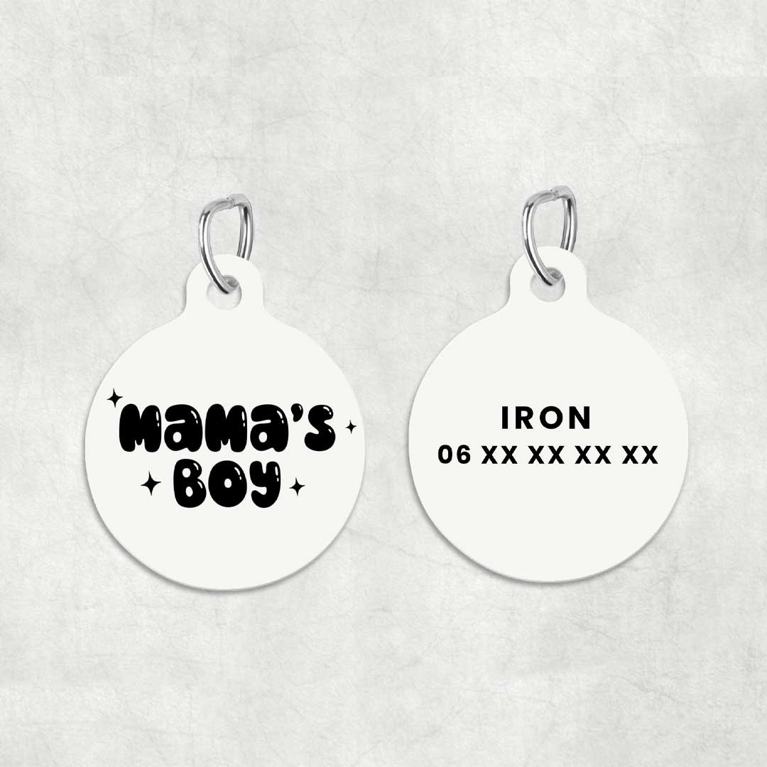 Médaille pour animal à personnaliser - Mama's Boy